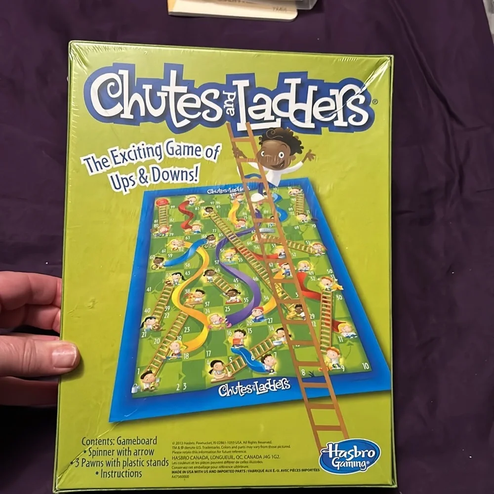 Chutes and ladders board game